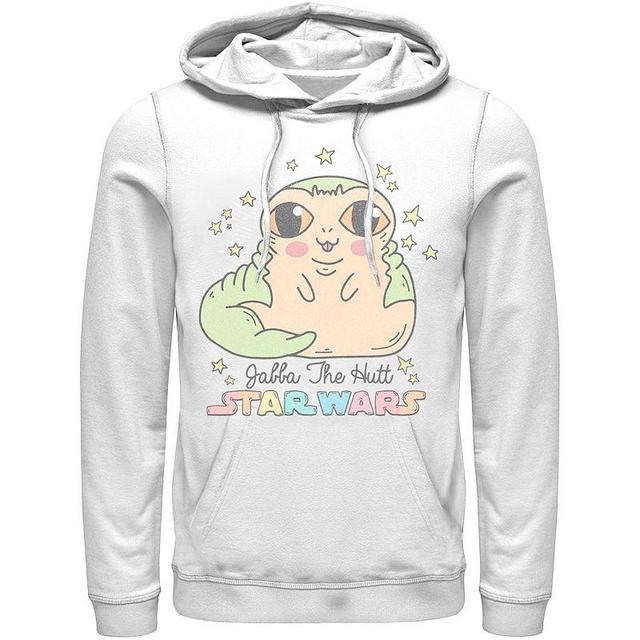 Mens Star Wars Cute Cartoon Jabba The Hutt Hoodie Athletic Grey Product Image