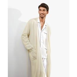 Pure Cashmere Knit Robe For Men Product Image