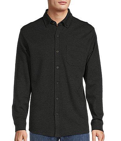 Roundtree  Yorke Long Sleeve Solid Coatfront Shirt Product Image