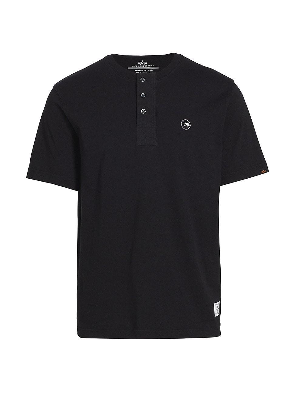 Mens Essential Short-Sleeve Henley Product Image