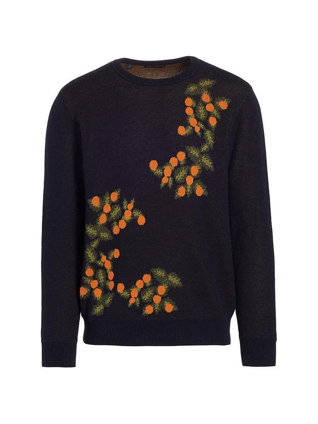 Mens COLLECTION Intarsia Crewneck Sweater Product Image