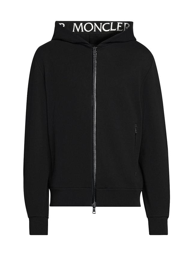 Mens Cotton Fleece Hooded Zip Up Cardigan Product Image