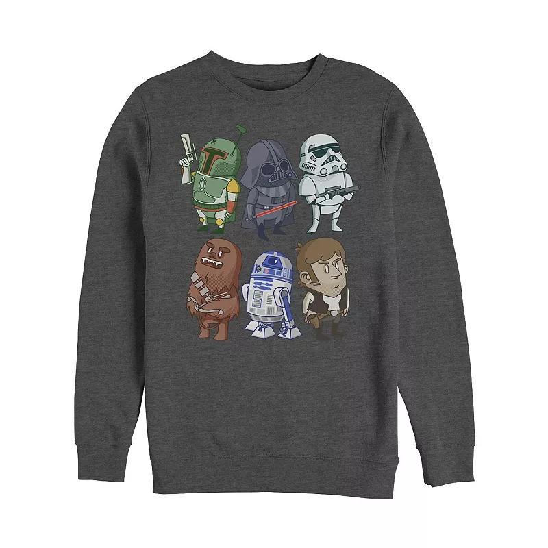 Mens Star Wars Classic Doodles Hoodie Grey Heather Product Image