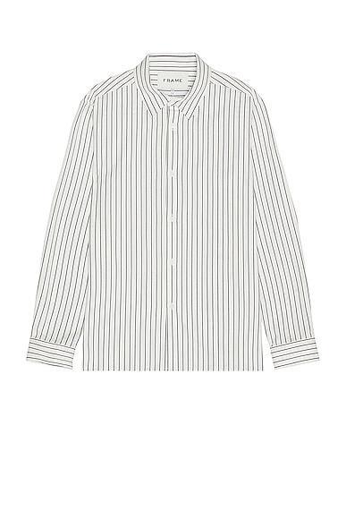 FRAME Classic Stripe Shirt White. (also in ). Product Image