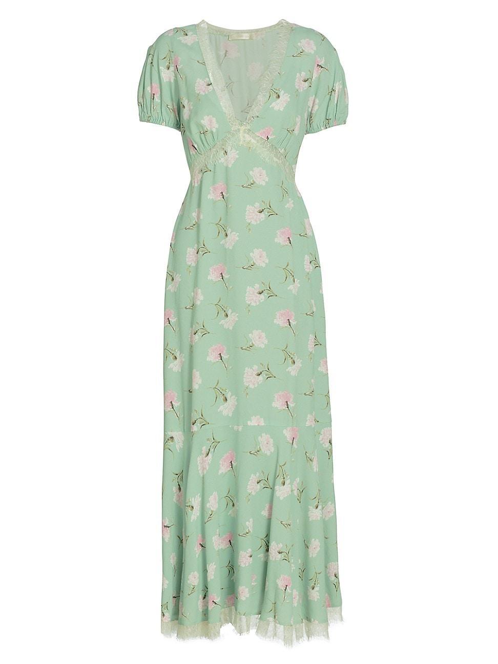 Womens Aurelle Floral Midi-Dress Product Image