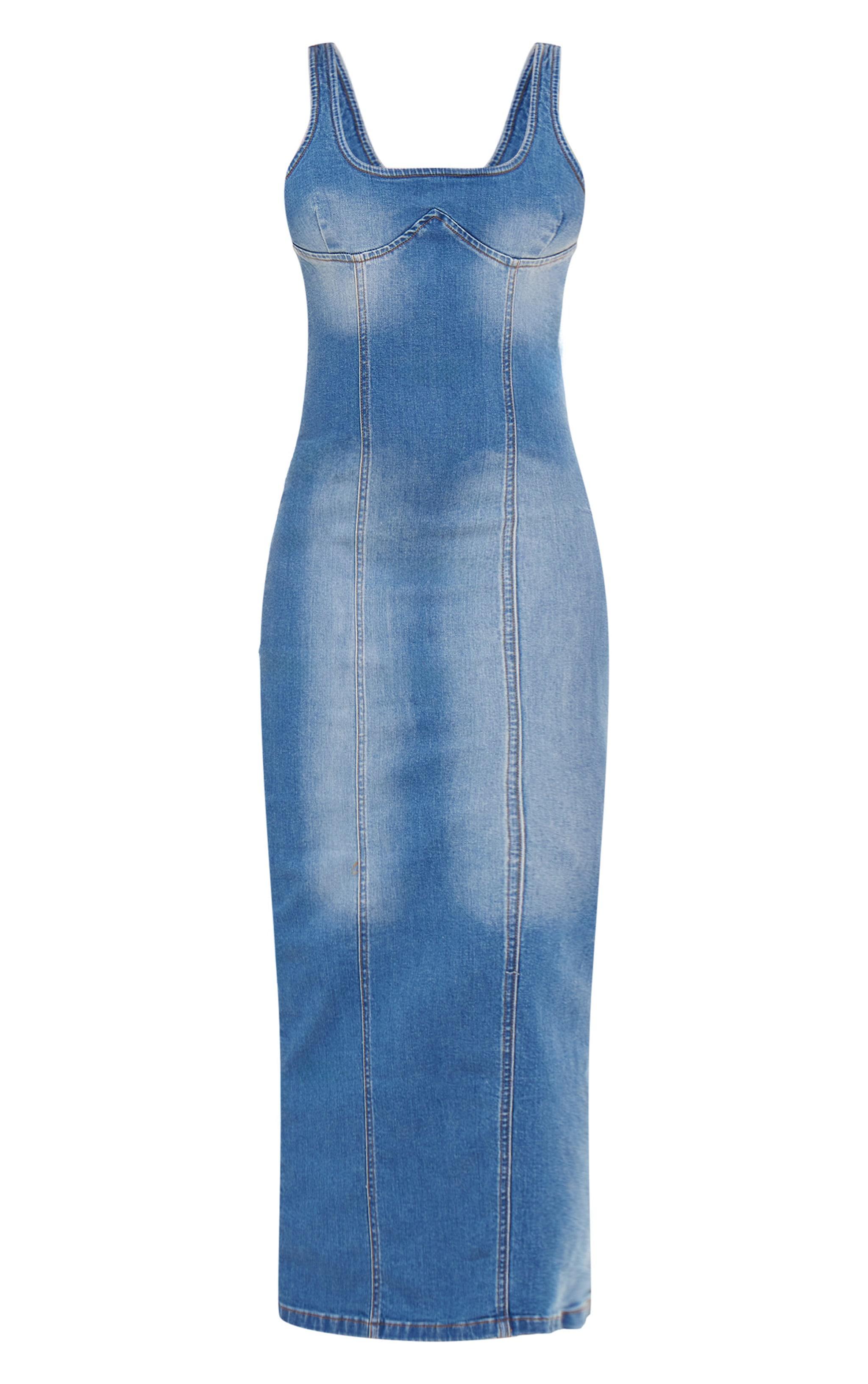 Vintage Denim Midaxi Dress Product Image