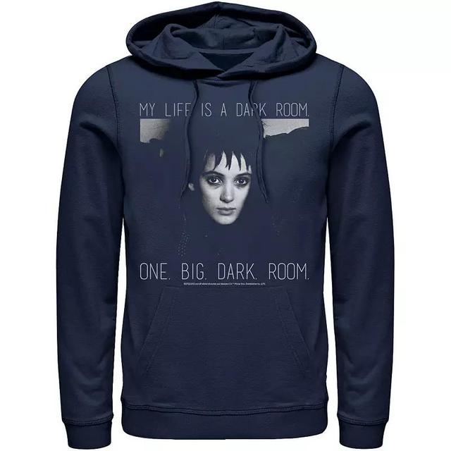 Mens Beetlejuice Lydias Dark Room Black And White Hoodie Blue Product Image