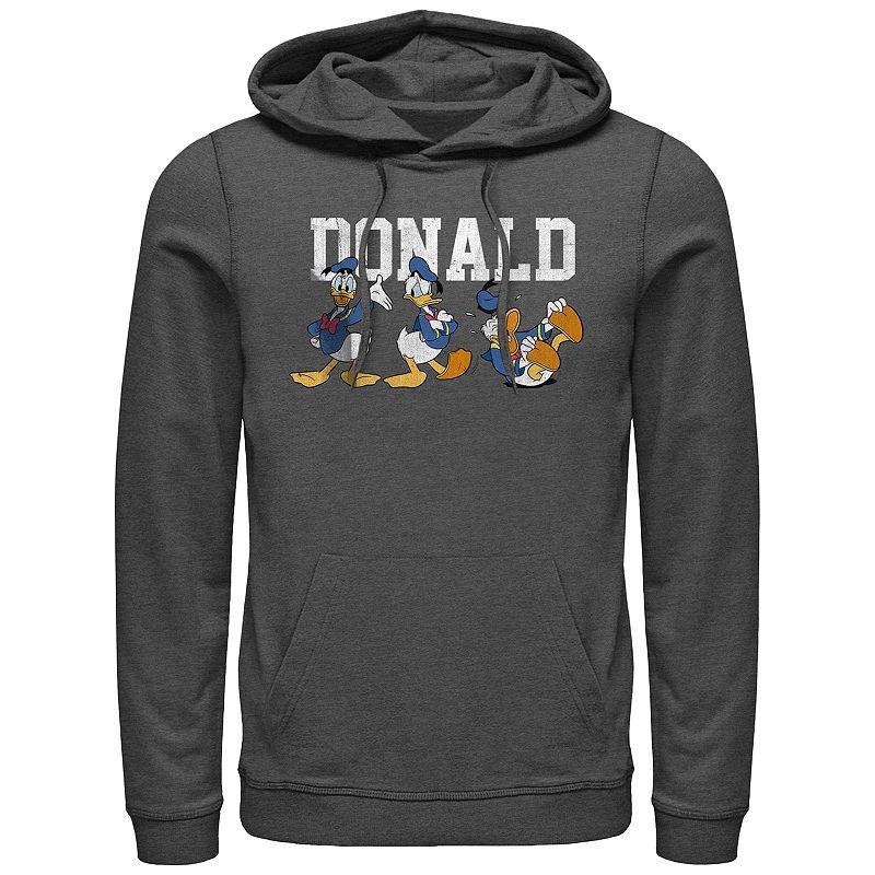 Mens Donald Duck Many Moods Graphic Hoodie Grey Heather Product Image