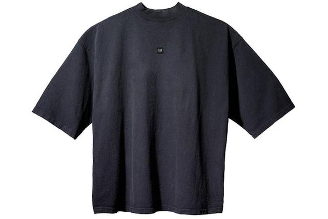 Yeezy Gap Engineered by Balenciaga Logo 3/4 Sleeve Tee - Black Product Image