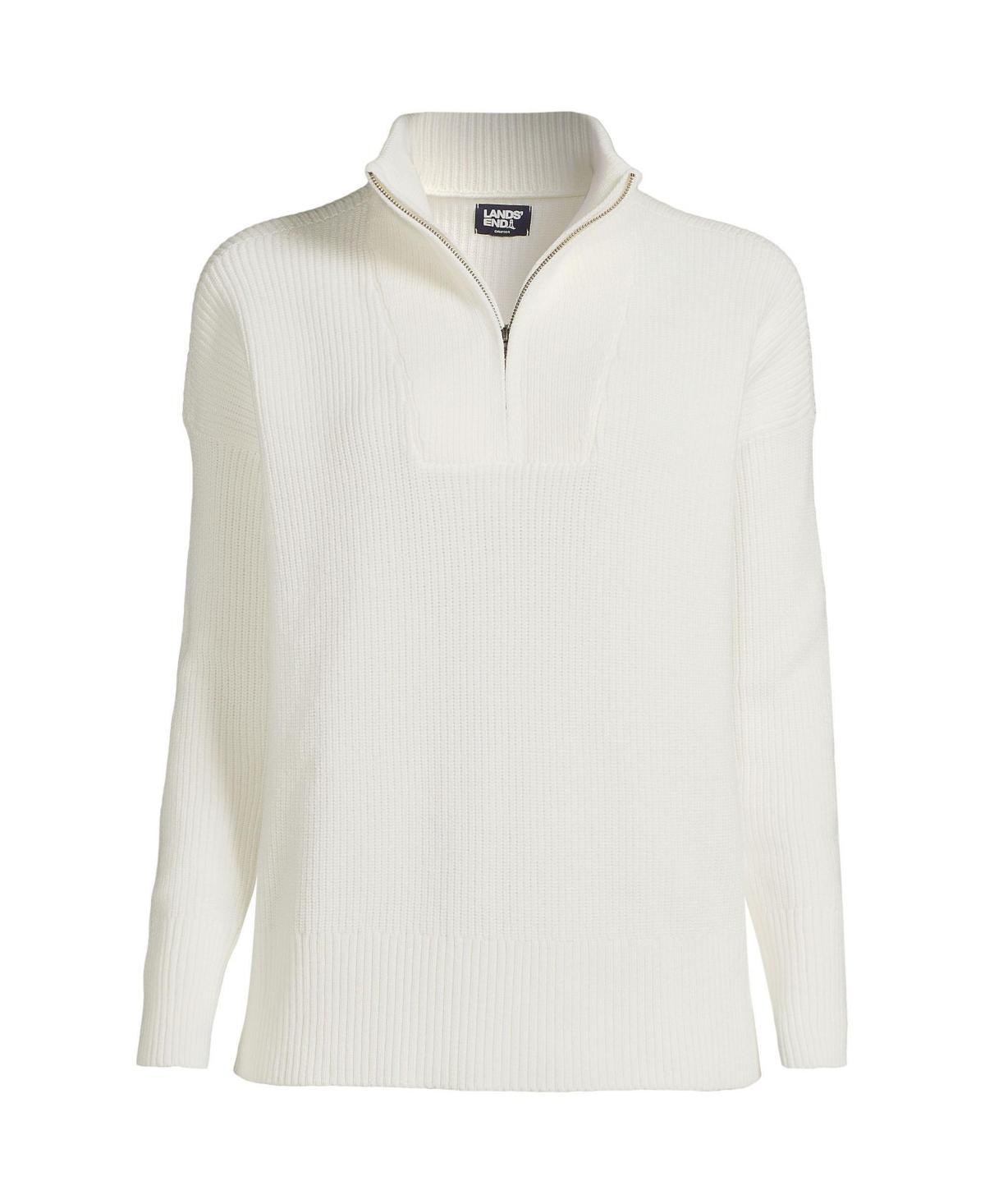 Womens Lands End Drifter Quarter Zip Sweater Product Image