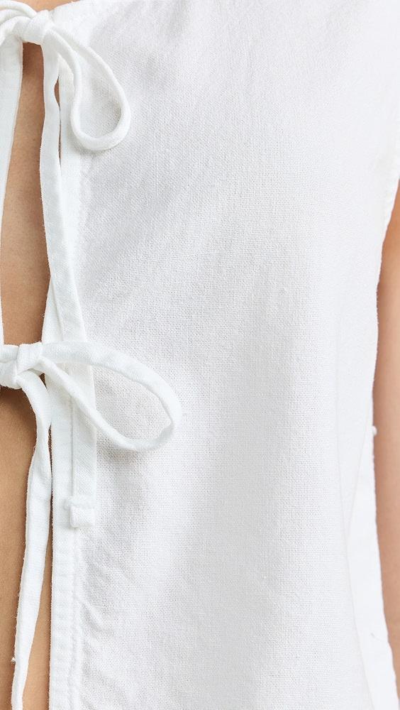 Stateside Linen Double Tie Front Vest | Shopbop Product Image