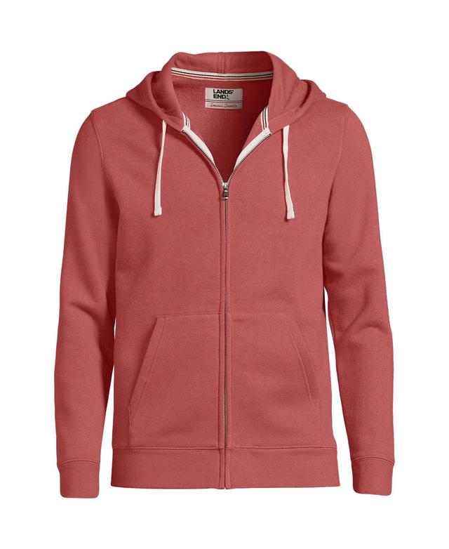 Mens Lands End Serious Sweats Full-Zip Hoodie Gray Grey Product Image