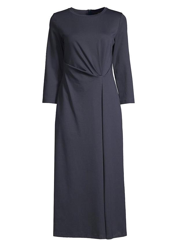 Womens Gessy Gathered Long-Sleeve Midi-Dress Product Image