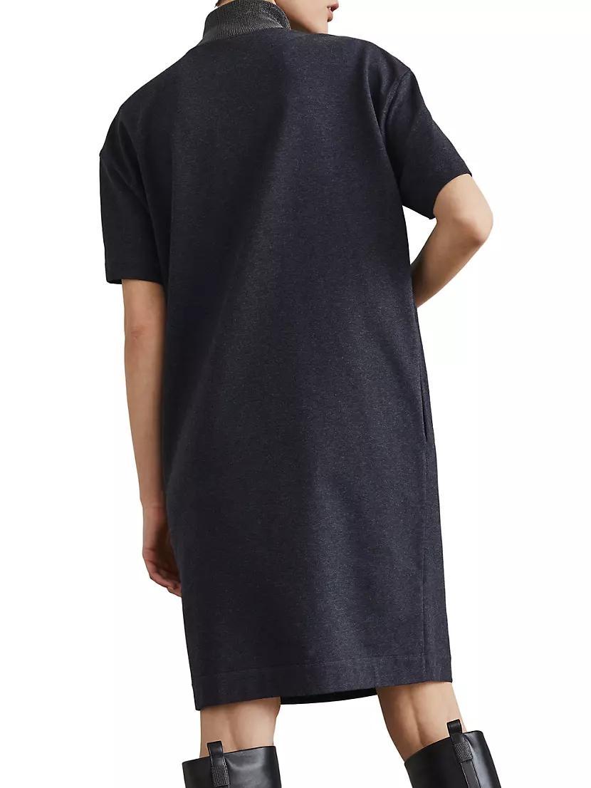 Stretch Cotton Lightweight French Terry Dress Product Image