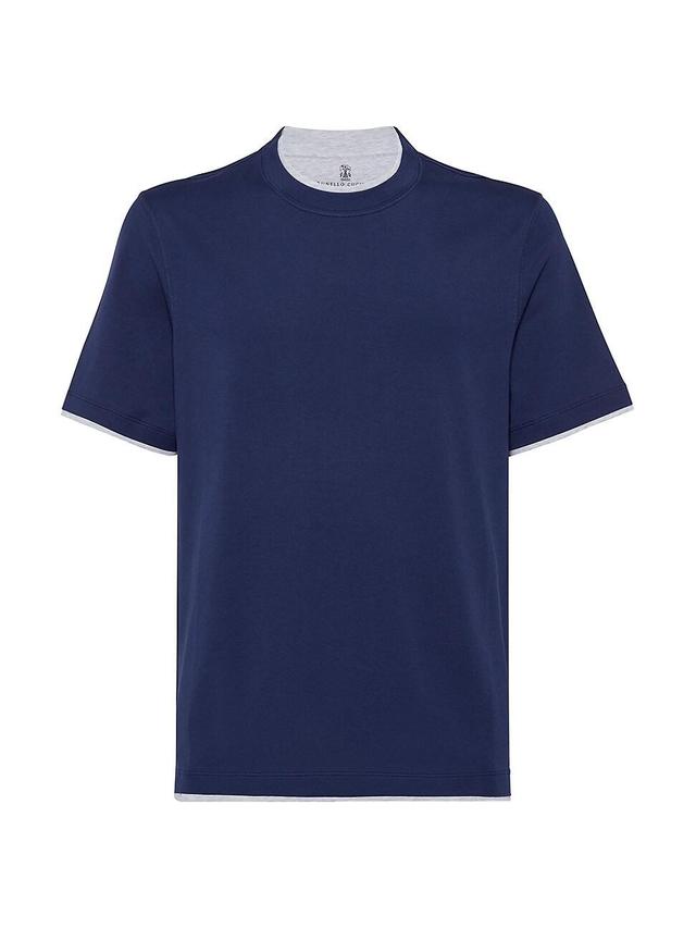 Mens Cotton Jersey Crew Neck T-Shirt Product Image