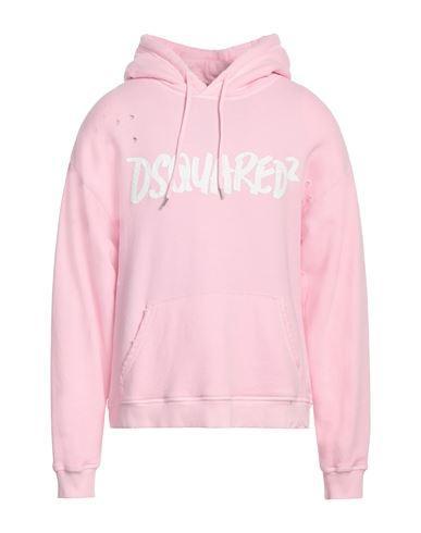 DSQUARED2 Man Sweatshirt Pink Size L Cotton, Elastane Product Image