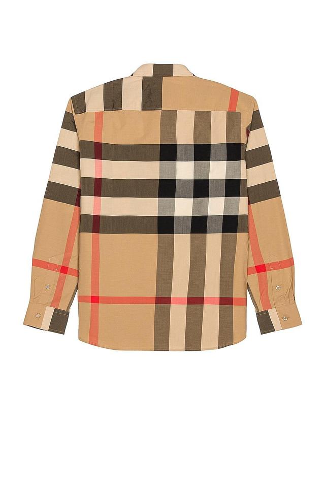 Burberry Somerton Check Shirt in Neutral,Plaid Product Image