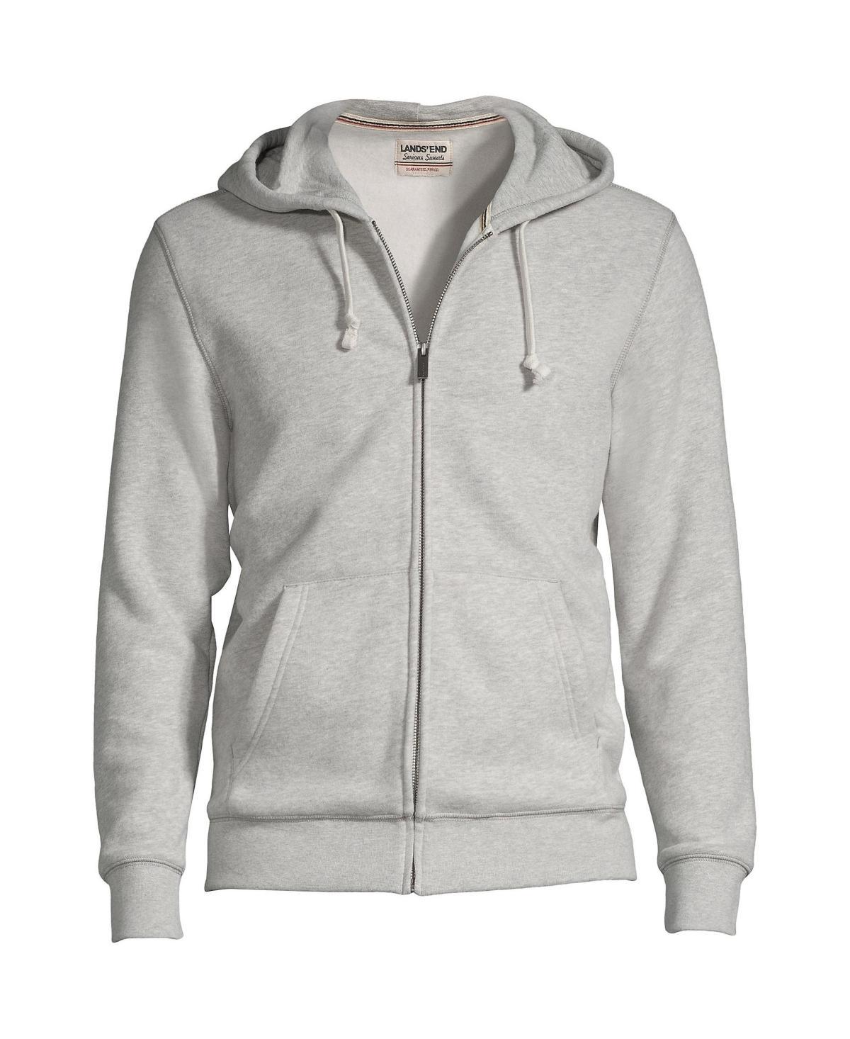 Big & Tall Lands End Serious Sweats Full-Zip Hoodie, Mens Product Image