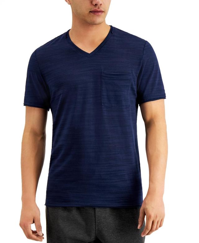 I.n.c. International Concepts Mens Broken-Stripe V-Neck T-Shirt, Created for Macys Product Image