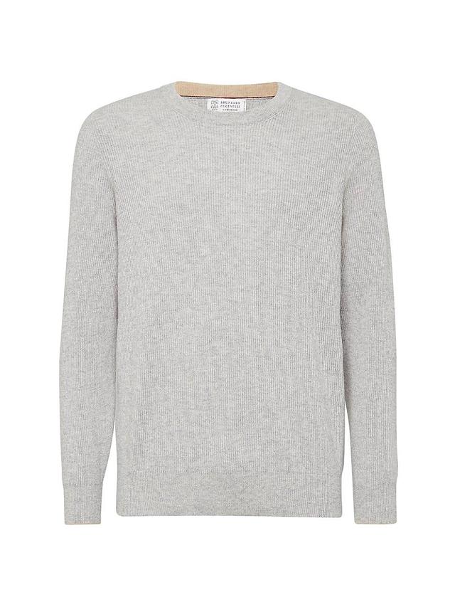 Mens Cashmere English Rib Sweater Product Image