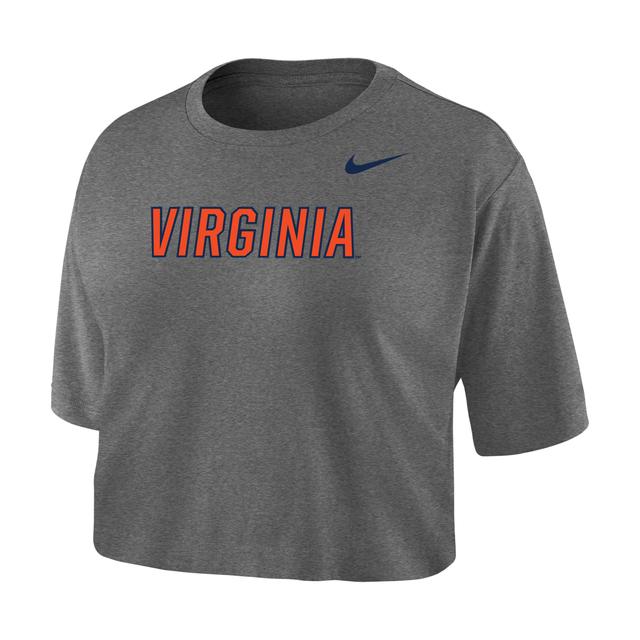 Nike Women's College Dri-FIT (Virginia) Crop T-Shirt Product Image