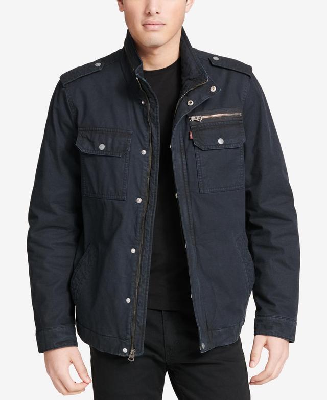 Mens Levis Cotton Filled Military Jacket Product Image