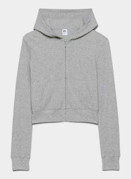 waffle zip hoodie Product Image