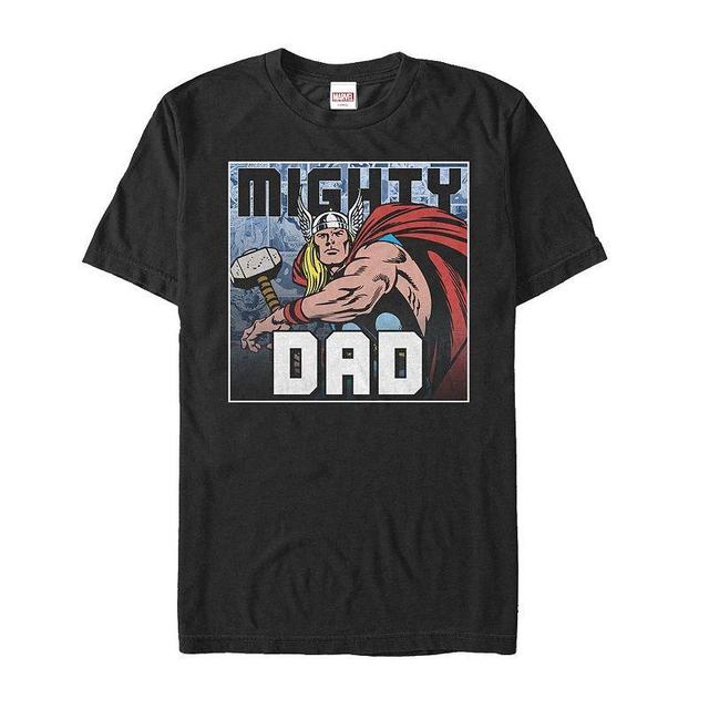 Mens Marvel Thor Mighty Dad Graphic Tee Product Image