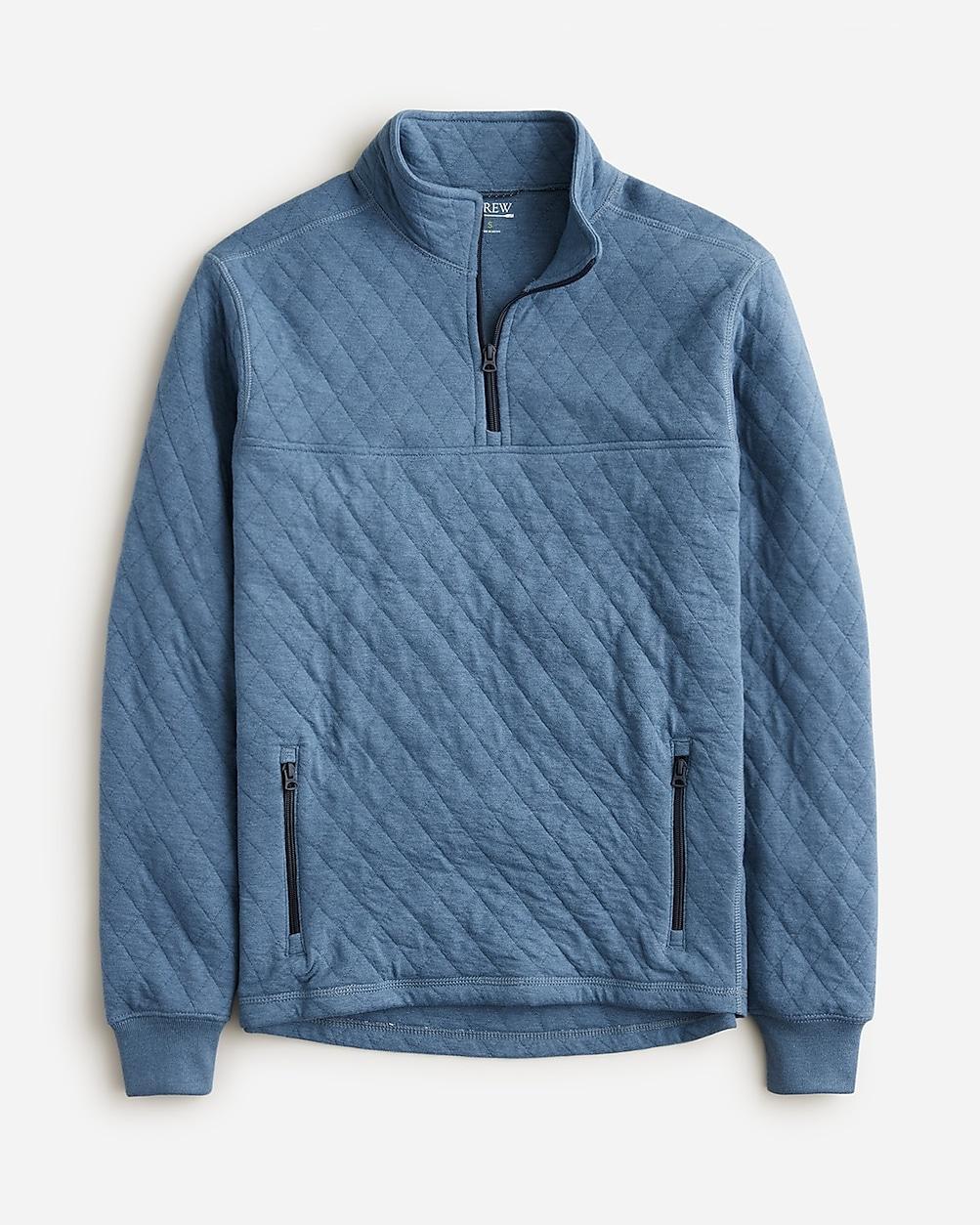 Quilted half-zip pullover Product Image