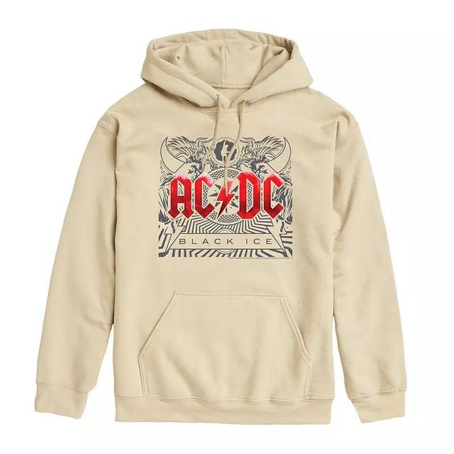 Mens ACDC Black Ice Graphic Hoodie Brown Product Image