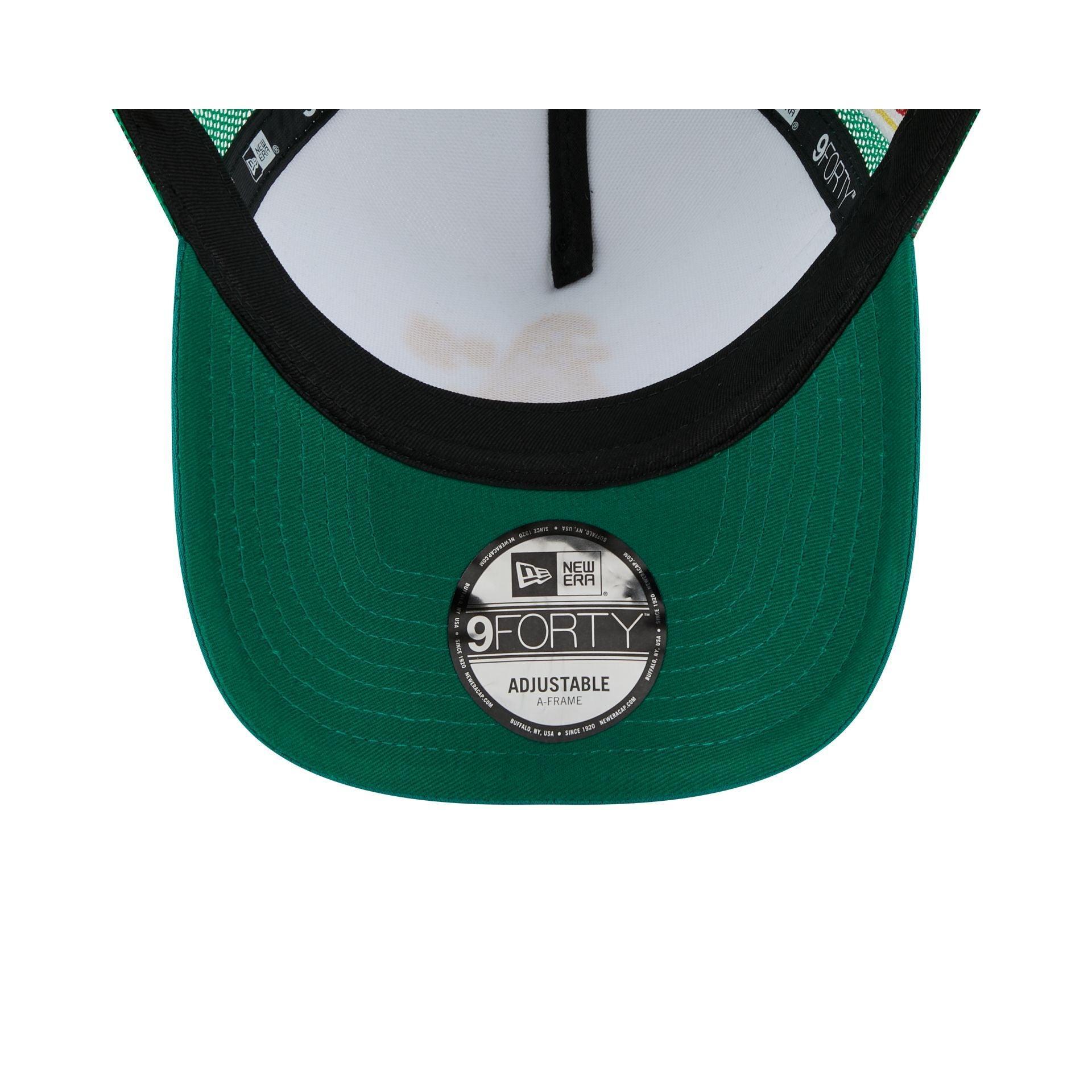 Oakland Athletics Checkered Flag 9FORTY A-Frame Trucker Hat Male Product Image