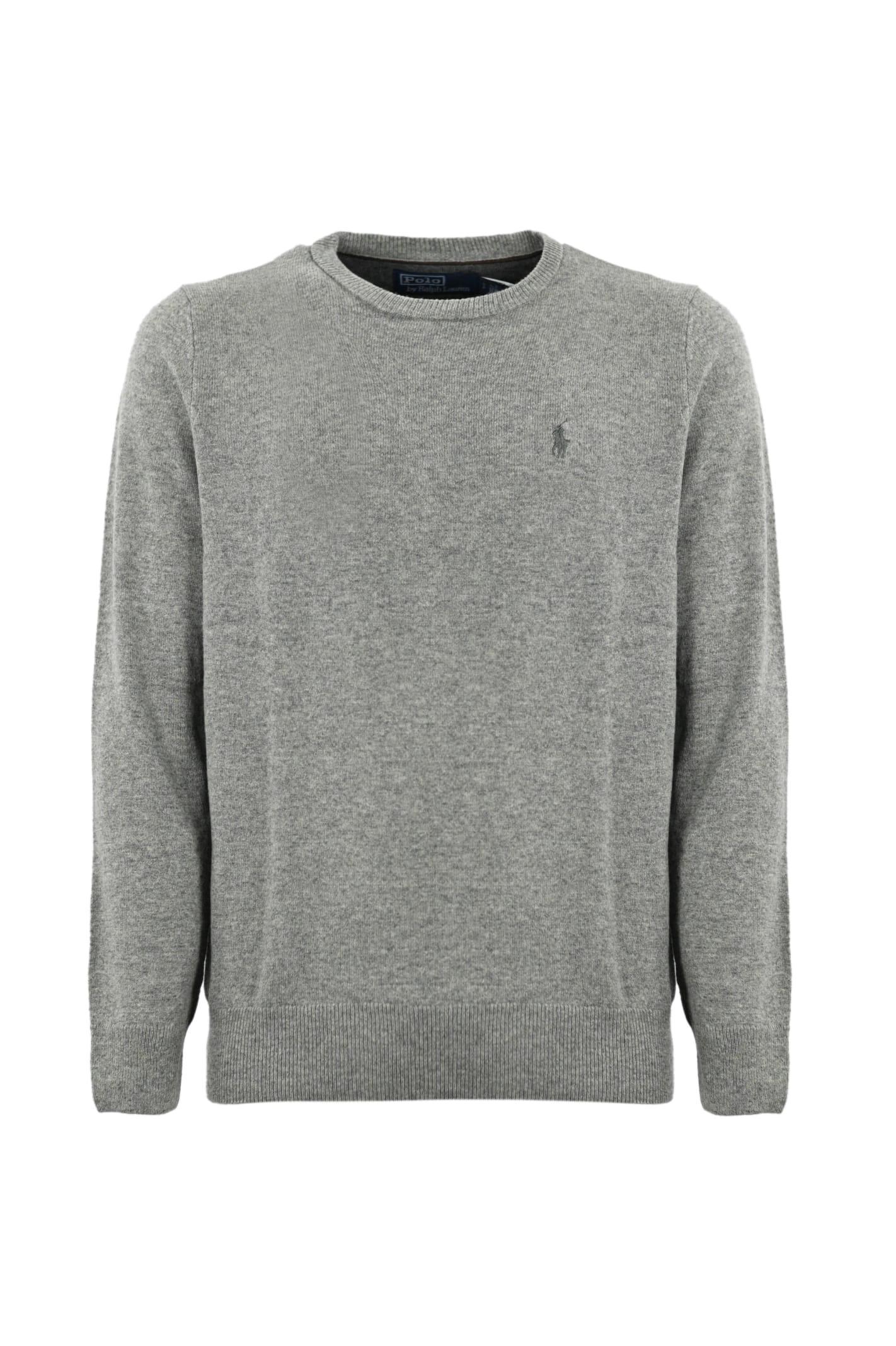 Crew-neck Cashmere Jumper In Grey Product Image