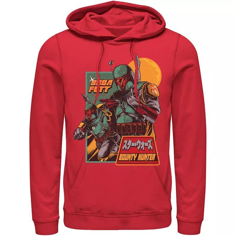 Mens Star Wars Mandalorian Soldier Kanji Hoodie Grey Heather Product Image