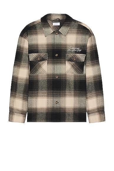 SATURDAYS NYC Driessen Flannel Overshirt Size M, S, XL/1X. Product Image