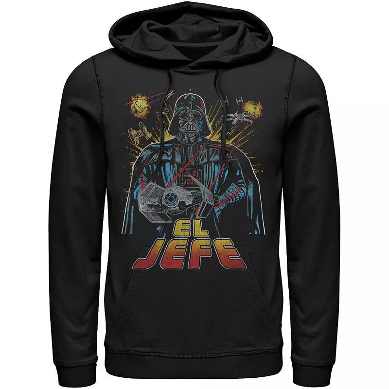 Mens Star Wars Darth Vader El Jefe Comic Style Portrait Hoodie Product Image