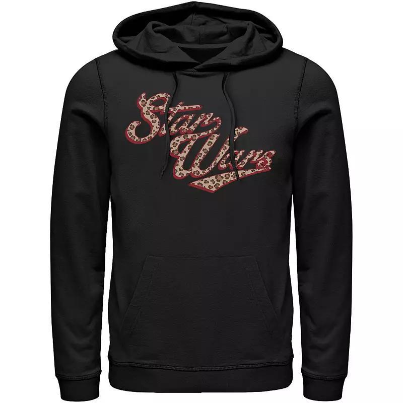 Mens Star Wars Cursive Cheetah Fill Logo Hoodie Product Image