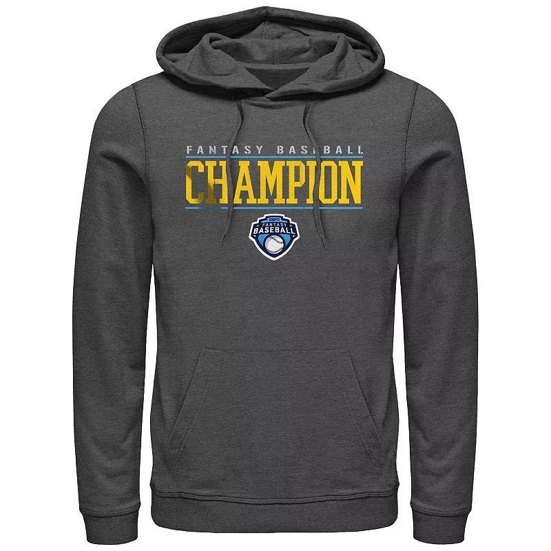 Mens ESPN Fantasy Baseball Champion Graphic Hoodie Grey Heather Product Image