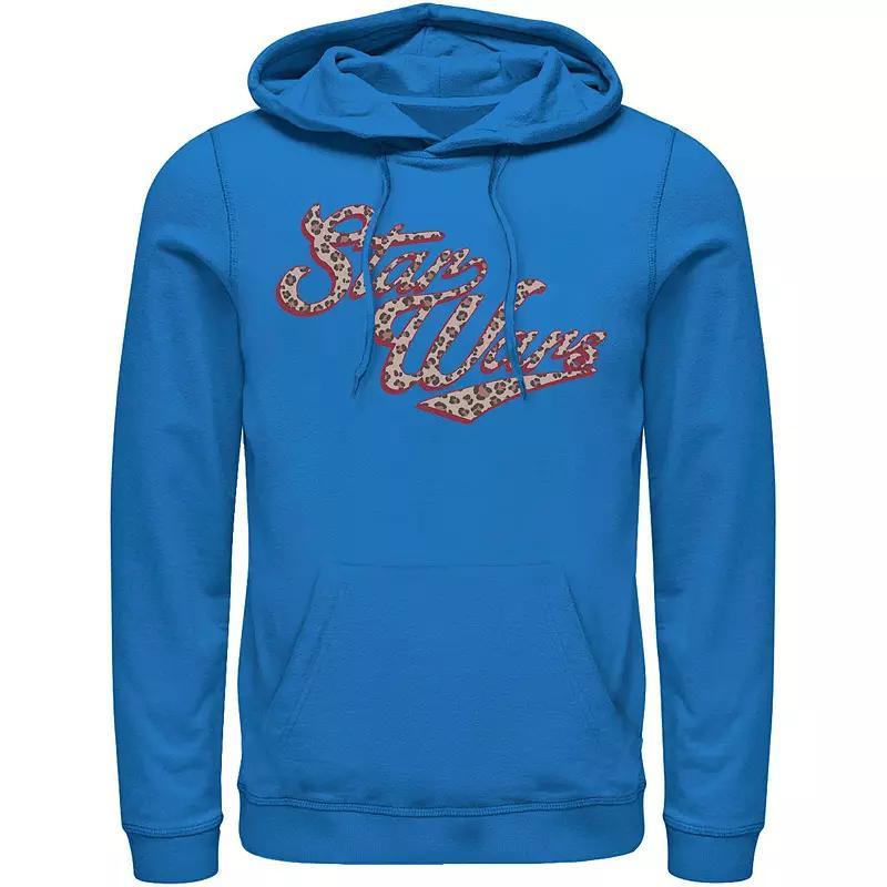 Mens Star Wars Cursive Cheetah Fill Logo Hoodie Product Image