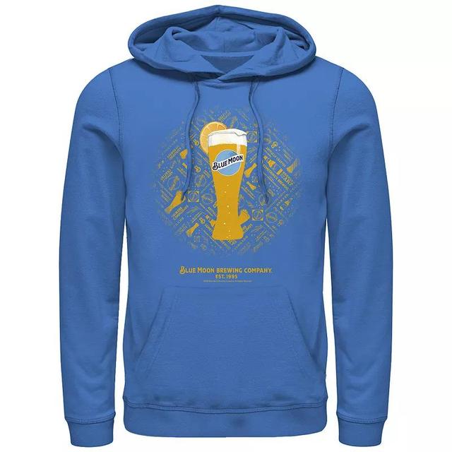 Mens Blue Moon Tall Glass Graphic Hoodie Med Blue Product Image