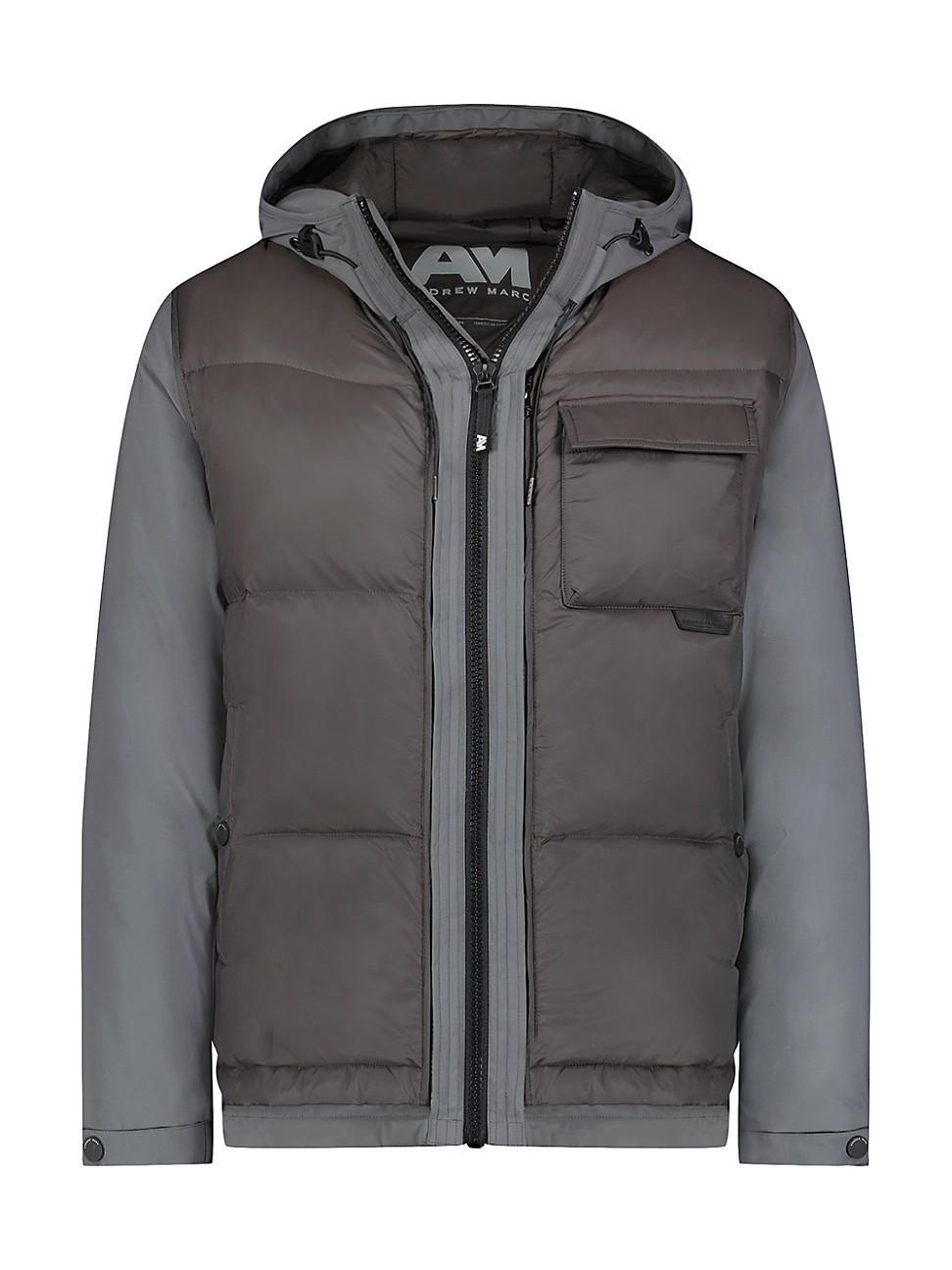 Andrew Marc Paxos Water Resistant Quilted Down Jacket Product Image