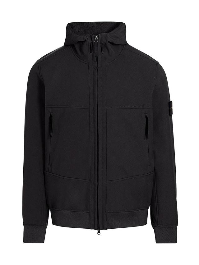 Mens Hooded Zip-Front Jacket Product Image