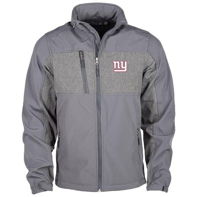 Mens Dunbrooke Graphite New York Giants Circle Zephyr Softshell Full-Zip Jacket Product Image