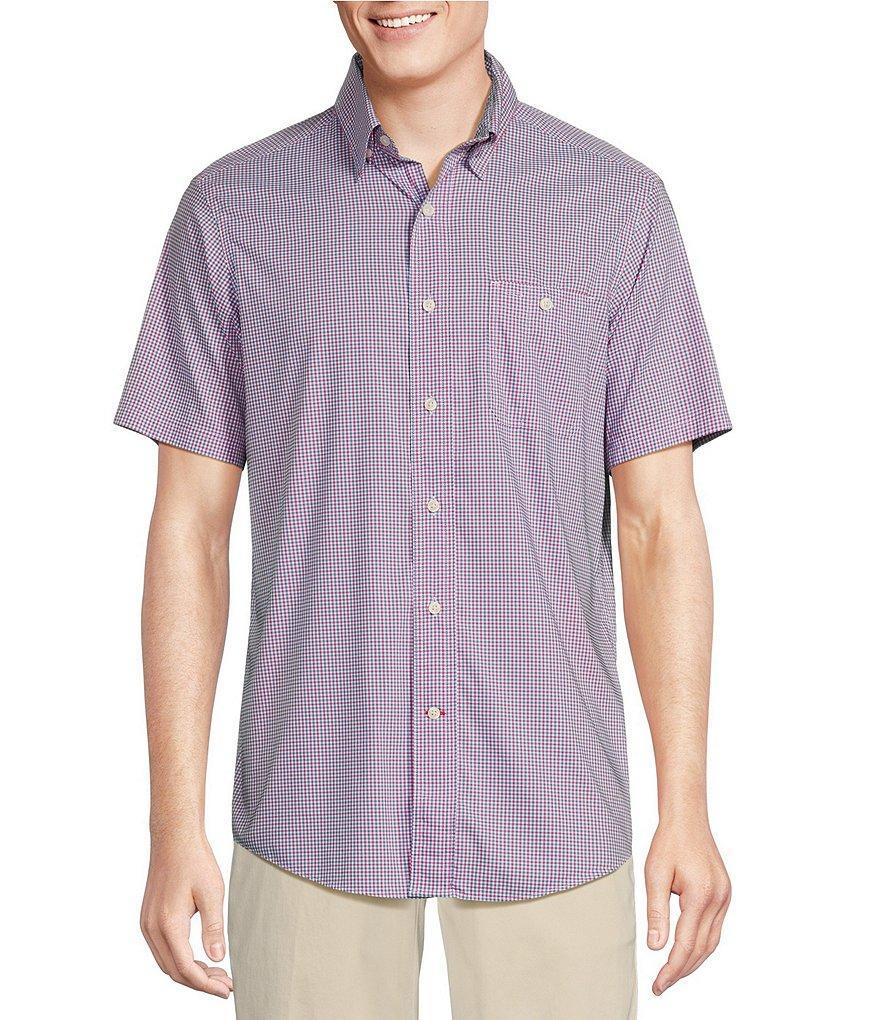 Cremieux Blue Label Performance Stretch Twill Checked Short Sleeve Woven Shirt Product Image