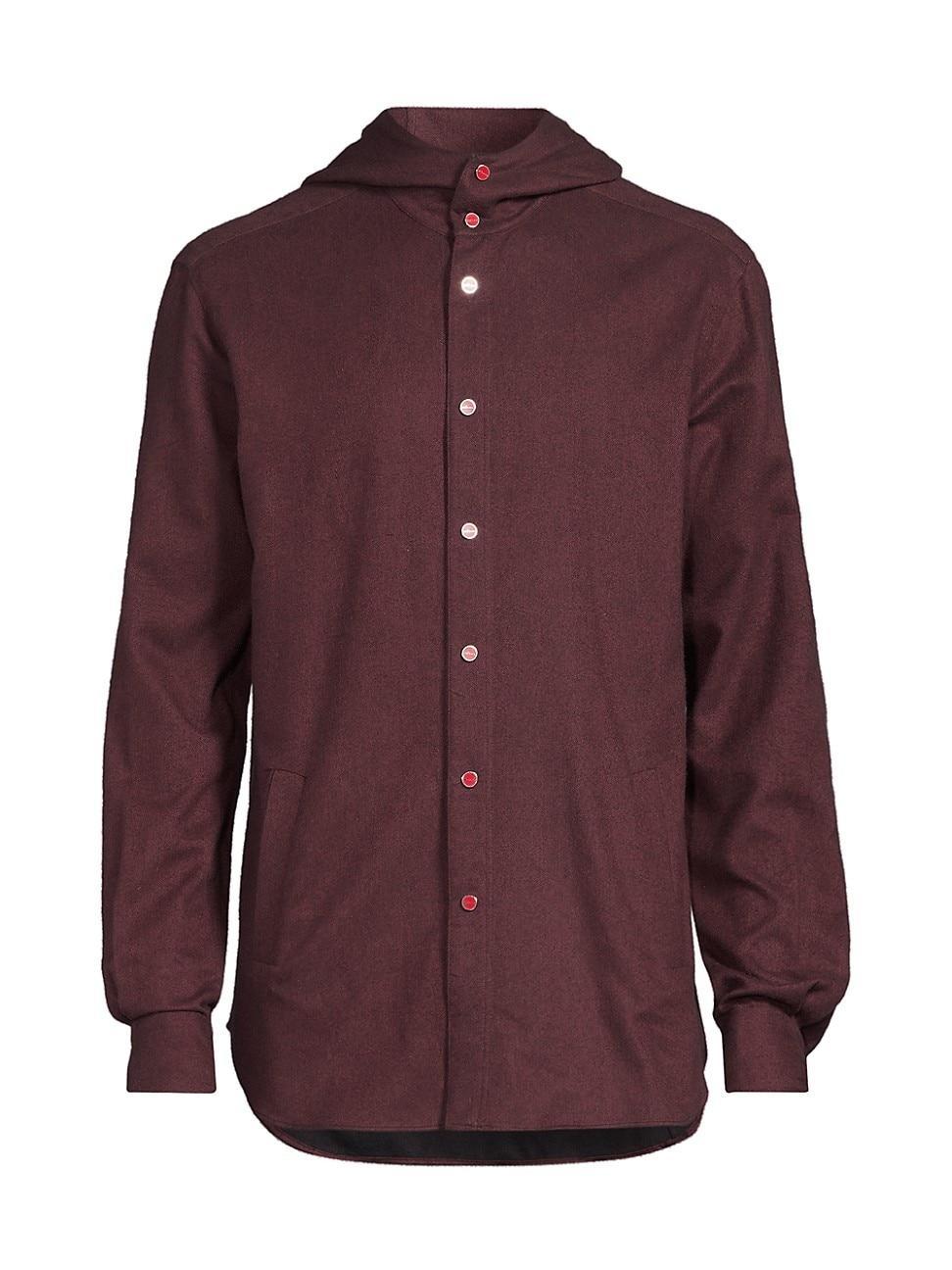 Mens Mariano Hooded Cotton Shirt Product Image