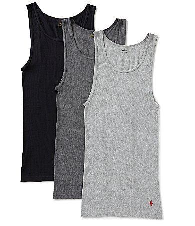 Classic Fit Cotton Wicking Tanks 3-Pack Product Image