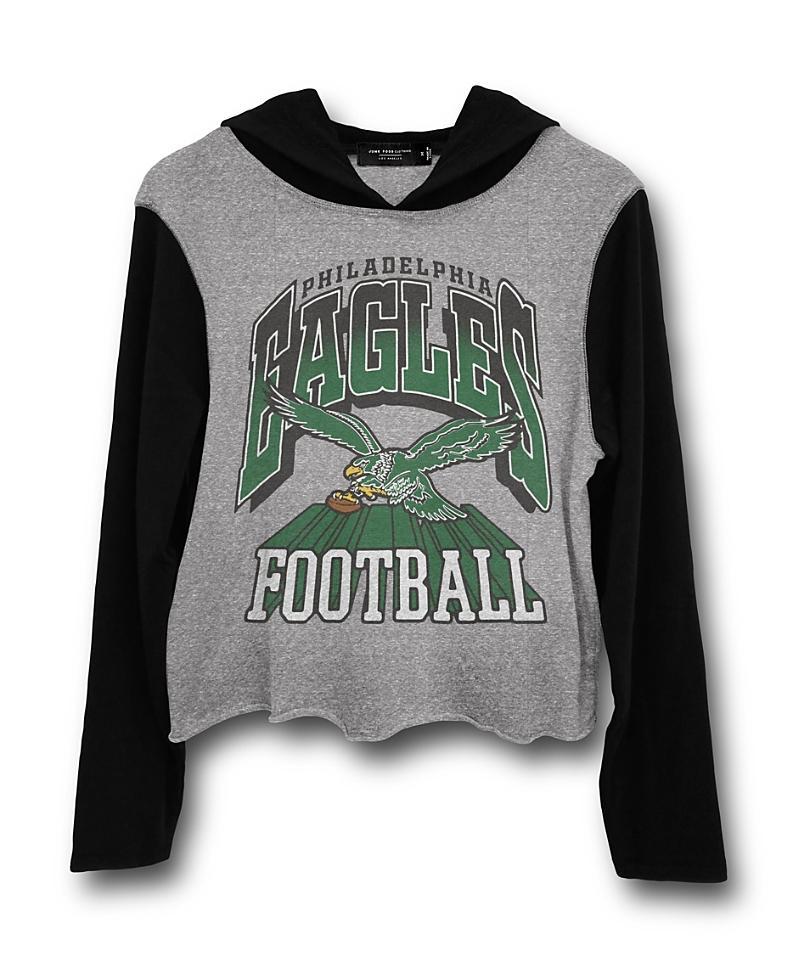 Junk Food Clothing Womens Nfl Philadelphia Eagles Block Crop Hoodie Product Image