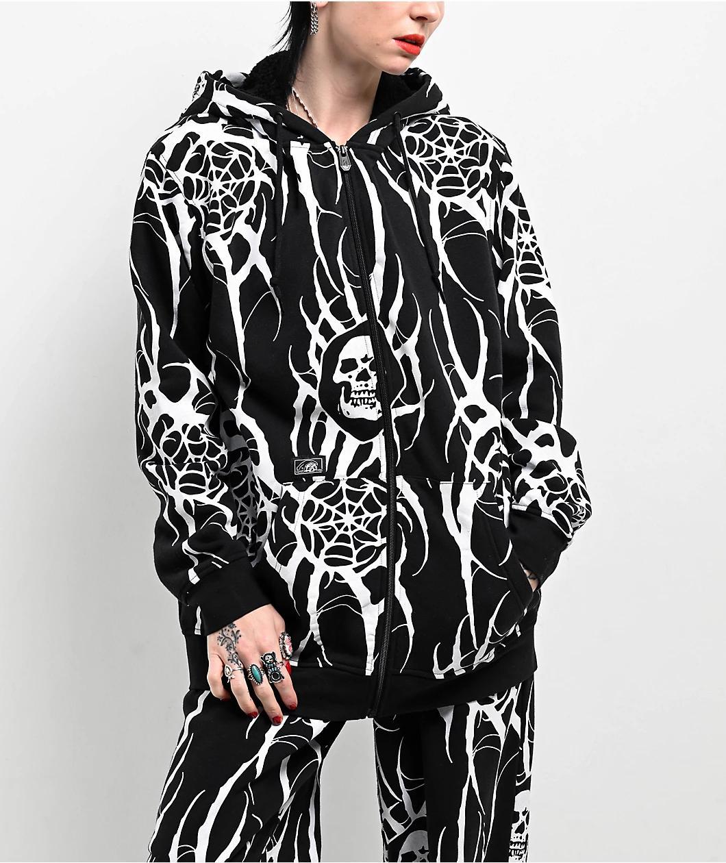 Lurking Class By Sketchy Tank x Kyle Grand Sin Black Zip Hoodie Product Image