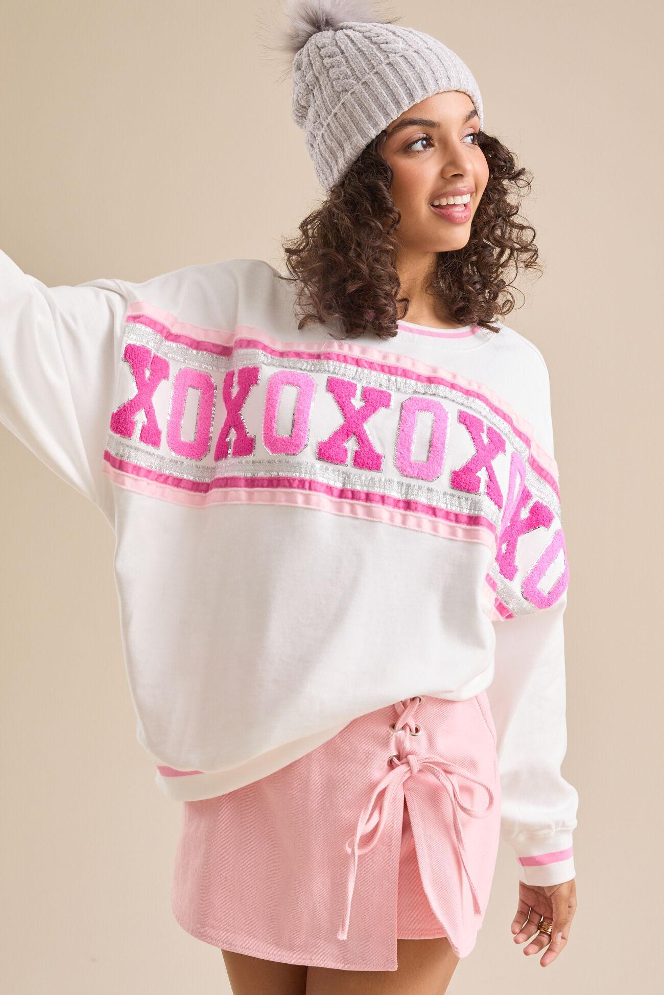 XOXO Varsity Pullover Product Image