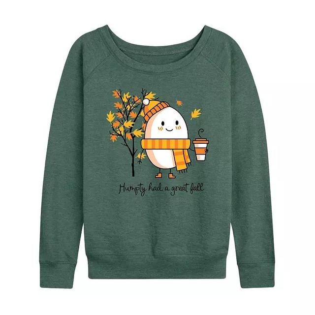 Womens Humpty Had A Great Fall Lightweight French Terry Sweatshirt Product Image