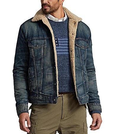 Polo Ralph Lauren Big  Tall Fleece Lined Trucker Jacket Product Image